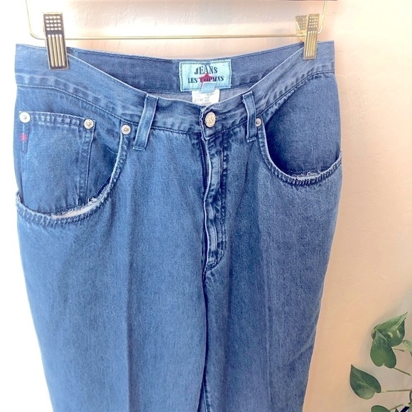 LES COPAINS Vintage highwaisted tapered flowy viscose Jeans, sz 28 - Picture 3 of 17